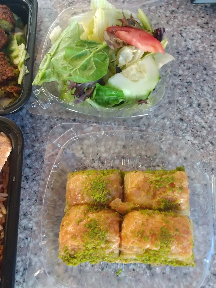 Salad and Baklava